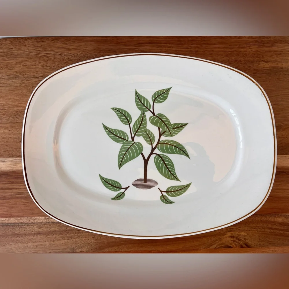 Vintage Taylor Smith Conversation Coffee Tree Serving Platter - Picture 2 of 7